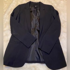 H&M Black Blazer | Open Front | Tailored Fit